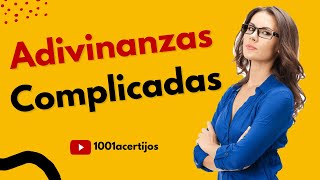 Adivinanzas MUY DIFÍCILES con respuestas 1001acertijos [upl. by Emorej]