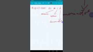 Riduzione di frazioni al minimo comune denominatore m c d [upl. by Snowber]