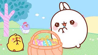 The Easter Egg Challenge with Molang and Piu Piu  Funny Compilation For kids [upl. by Adest]