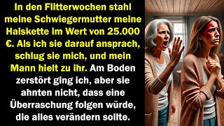 In den Flitterwochen stahl sie meine 25000€Kette schlug mich – doch eine große Rache folgt [upl. by Iroj]