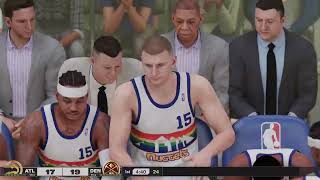 【2K25 NBA】All Time Atlanta Hawks vs All Time Denver Nuggets [upl. by Duval]