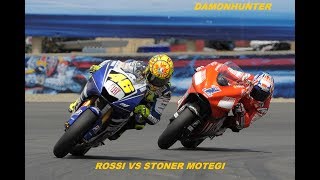 MotoGp Rossi vs Stoner Motegi 2008 [upl. by Warila647]