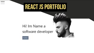 Portfolio con REACT JS y TAILWIND CSS DESDE 0  Diseño Minimalista y simple  PARTE 1 [upl. by Yztim75]