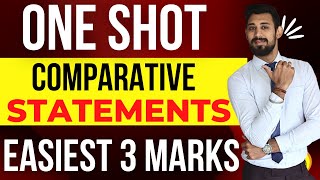 ONE SHOT  Comparative Statements  3 Mark question  Class 12  Accounts [upl. by Wurster]