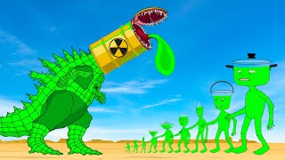 Team MONSTER RADIATION vs BOSS GODZILLA EARTH RADIATION  Monsters Ranked From Weakest To Strongest [upl. by Anwahsed299]