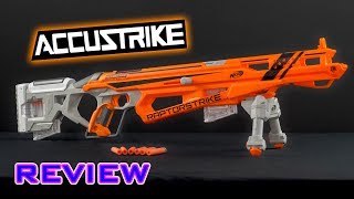 REVIEW Nerf Accustrike Raptorstrike Unboxing Review amp Firing Demo [upl. by Yajiv]