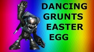 Halo 4  Dancing Grunts Easter Egg [upl. by Solokin]