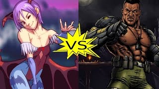 MUGEN \ Lilith Aensland me VS Jax Briggs [upl. by Ellehcear743]