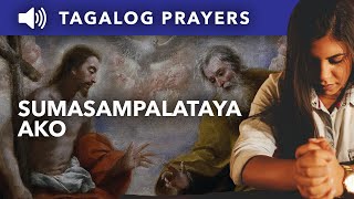 Sumasampalataya Ako • Tagalog Apostles Creed I Believe in God Prayer • Tagalog na Dasal Panalangin [upl. by Jenesia]