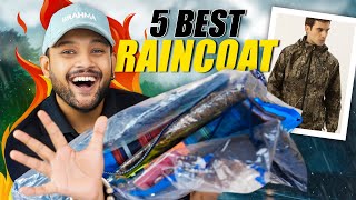 5 Best Myntra RaincoatsRain Jackets For Men 🔥 Myntra Haul Review 2024  ONE CHANCE [upl. by Duquette799]