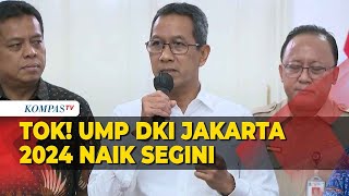 Heru Budi Hartono Umumkan UMP DKI Jakarta 2024 Naik 36 Persen Ini Angkanya [upl. by Teews79]