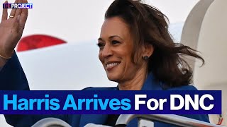 Kamala Harris Arrives in Chicago For National Conference [upl. by Beeck]