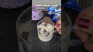 Oreo Mug Cake In Microwave In 1 Minute 😍 shorts oreocake microwaverecipes oreomugcake 1minute [upl. by Lumbard351]