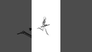 Skeleton Running with Clarinet Animation [upl. by Chem]