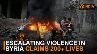 Escalating violence in Syria kills over 200  DD India [upl. by Corey744]