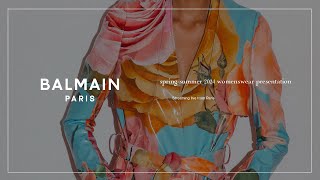 Balmain Spring Summer 24 Fashion Show Teaser [upl. by Enyawal]