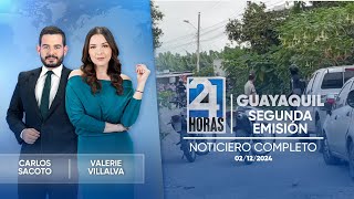 Noticiero de Guayaquil Segunda Emisión 02122024 [upl. by Varini]