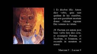 Rosarium Mysteria Lucis 4 Transfiguratio  holy rosary Latin version luminous mysteries [upl. by Yllaw]