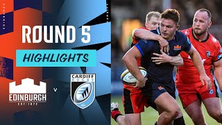 Edinburgh v Cardiff Rugby  Highlights  Round 5  URC 202425 [upl. by Venetis]