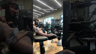 POV the gymbros see you filming shortsfeed shorts [upl. by Kcirddec233]