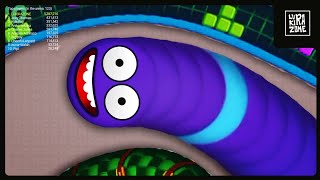 WORMS ZONE BEST Gameplay Top 1  317  wormateio Worms zone biggest snake game  LUKIRAZONE [upl. by Jeavons178]