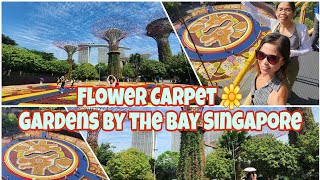 Singapores Largest Flower Carpet  Gardens By the Bay [upl. by Varney665]