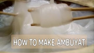 BRUNEIAN FOOD How to make ambuyat [upl. by Ahsienar605]