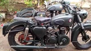 unik motor kustom mesin diesel ruggerini seperti BSA [upl. by Alekat]