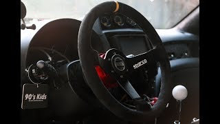 NRG Hub  Quick Release Install W Sparco R345 Suede Wheel [upl. by Stacee]