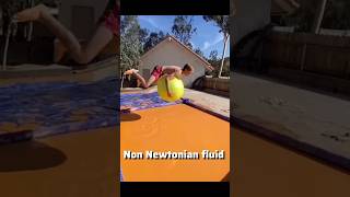 This liquid is solid 🧐  non Newtonian fluid  facts dailyfacts [upl. by Erinna275]