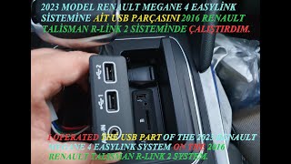 2023 RENAULT EASYLİNK USB PARÇASI 2016 RENAULT TALİSMAN RLİNK 2 DE ÇALIŞIR MI [upl. by Nedmac570]