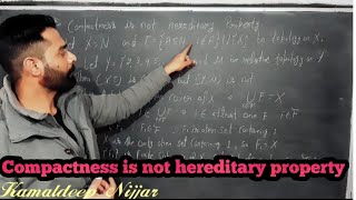 Compactness is not hereditary property Subset of comapct space may not be compactTopologhMaths [upl. by Spiro]