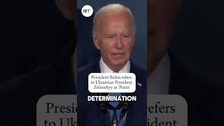 Joe Biden Indroduces Ukrainian President as President Putin During a live press conference [upl. by Ojeibbob873]