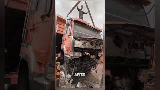 Truck head installation job Satisfying jobs and machinery in the world satisfying shorts [upl. by Vittoria365]