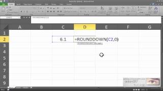 Excel ROUNDDOWN [upl. by Clarie]