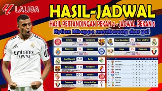 HASIL LIGA SPANYOL PEKAN 4  JADWAL LALIGA PEKAN5  Mbappe cetak gol [upl. by Margaretha44]