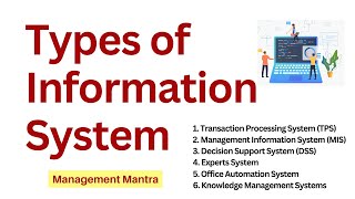 Types of Information System  Information System Types [upl. by Aniela143]