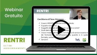 Webinar RENTRI gli ultimi aggiornamenti [upl. by Jeralee]