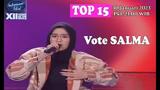 SALMA  Probolinggo TOP 15 Indonesian IDOL 2023 [upl. by Ahcsim]