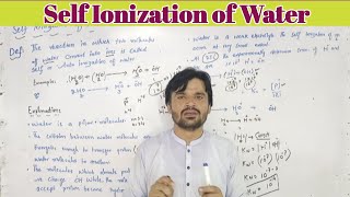 Self Ionization of Water Class 10 Autoionization of Water  MT CHEMISTRY [upl. by Issim391]