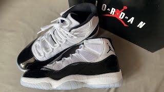 Jordan 11 Retro Concord 2018 378037 100 Review [upl. by Kcir318]