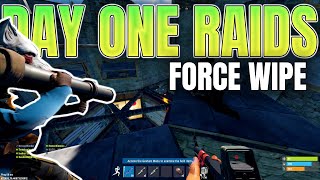 RAIDING DAY ONE ON FORCE WIPE RUST CONSOLE [upl. by Brunhilde]