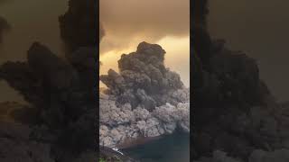 Pyroclastic flow on the volcano Stromboli Sicily Italy November 4 2022 [upl. by Lisk290]