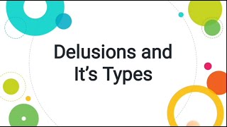 Delusions and Its Types PsychologyUrduHindi [upl. by Nimoynib61]