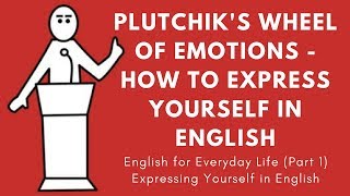 Plutchiks Wheel of Emotions  How To Express Yourself in Different Situations using English Words [upl. by Adnawt]