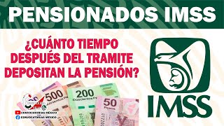 Pensión IMSS ¿Cuánto tiempo despues del tramite depositan la pensión [upl. by Ygief]