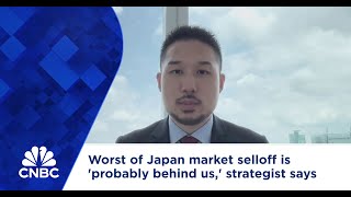 Worst of Japan market selloff is probably behind us strategist says [upl. by Mahoney]