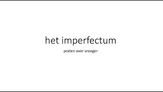 imperfectum  theorie NT2  B1 2122 nederlands learndutch leernederlands nt2 [upl. by Christal559]