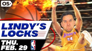 NBA Picks for EVERY Game Thursday 229  Best NBA Bets amp Predictions  Lindys Leans Likes amp Locks [upl. by Amaryllis]