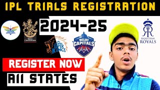 IPL TRIALS REGISTRATION 202425  IPL OPEN TRIALS 2024  IPL NET BOWLER TRIALS 202425  IPL TRIALS [upl. by Hatti204]